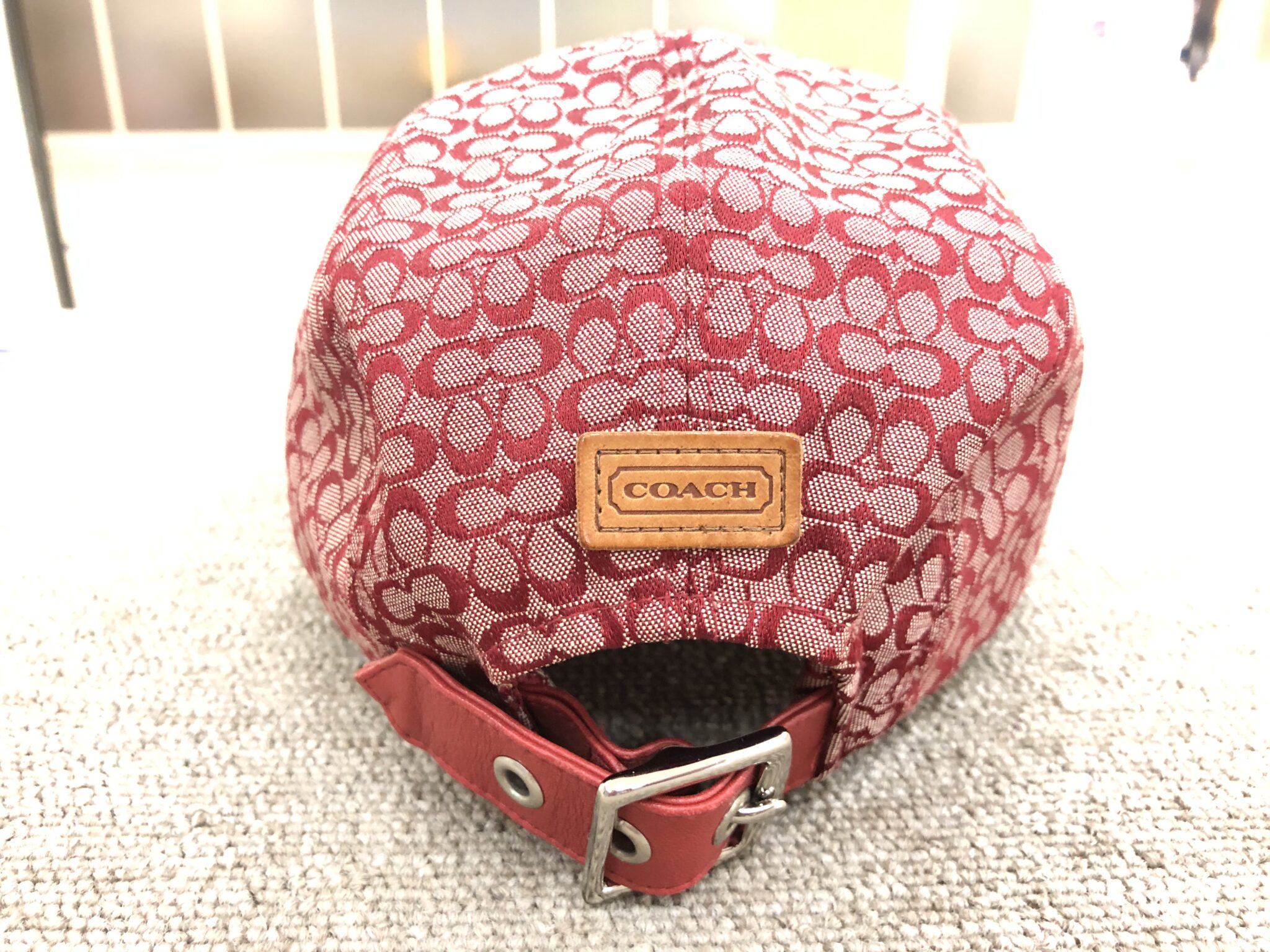 東京メトロ コーチ coach ニット帽 シグネチャー柄シグネチャー ニット